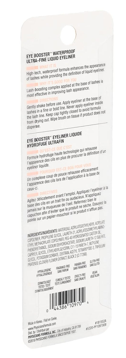 Eye Booster, Lash-Enhancing 2-In-1 Eyeliner Serum, Dermatologist Approved, Hypoallergenic, Cruelty-Free & Vegan - Deep Brown