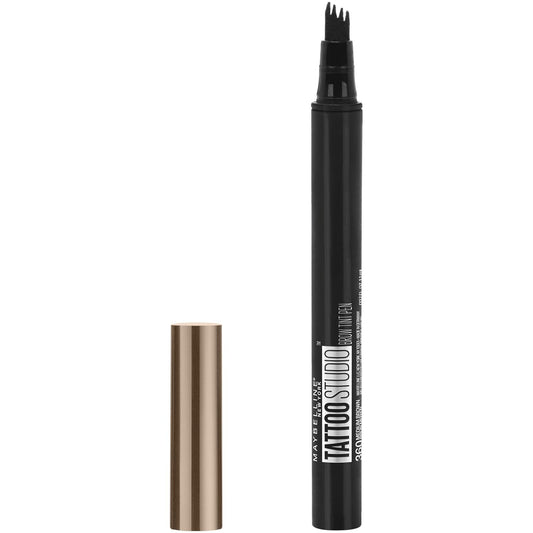 Velvaé New York Brow Tint Pen – Soft Brown Tattoo-Effect Eyebrow Pen with Micro-Fork Tip (