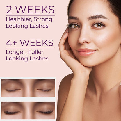 GlamLash Eyelash Growth Serum – For Longer, Fuller, Thicker Lashes