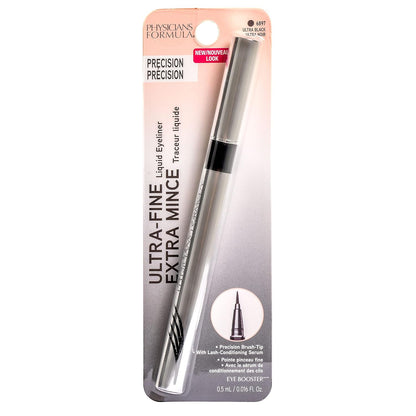 Eye Booster, Lash-Enhancing 2-In-1 Eyeliner Serum, Dermatologist Approved, Hypoallergenic, Cruelty-Free & Vegan - Deep Brown