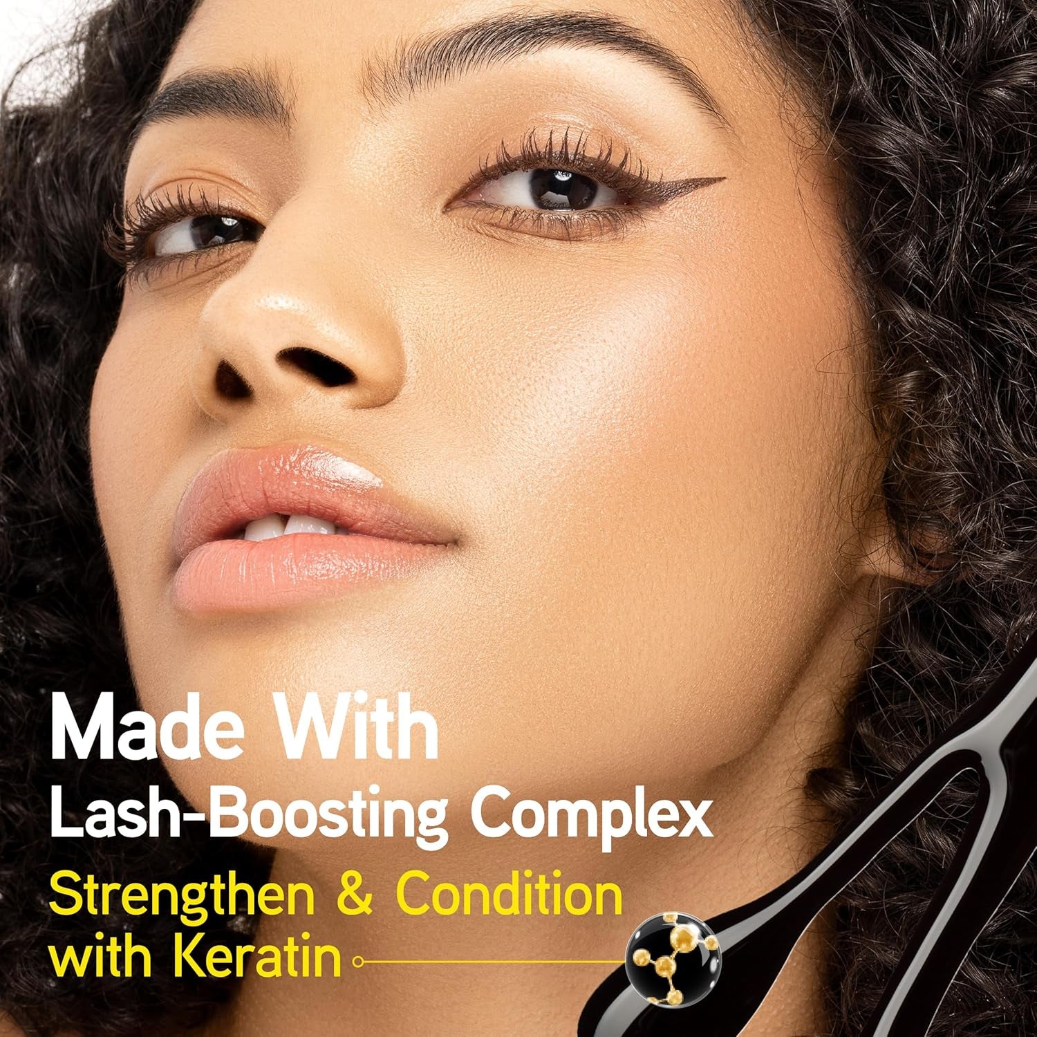 Eye Booster, Lash-Enhancing 2-In-1 Eyeliner Serum, Dermatologist Approved, Hypoallergenic, Cruelty-Free & Vegan - Deep Brown