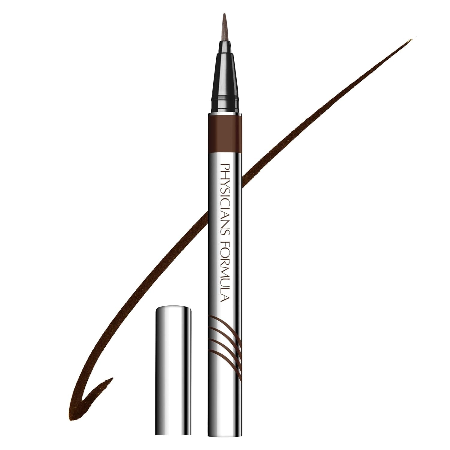 Eye Booster, Lash-Enhancing 2-In-1 Eyeliner Serum, Dermatologist Approved, Hypoallergenic, Cruelty-Free & Vegan - Deep Brown